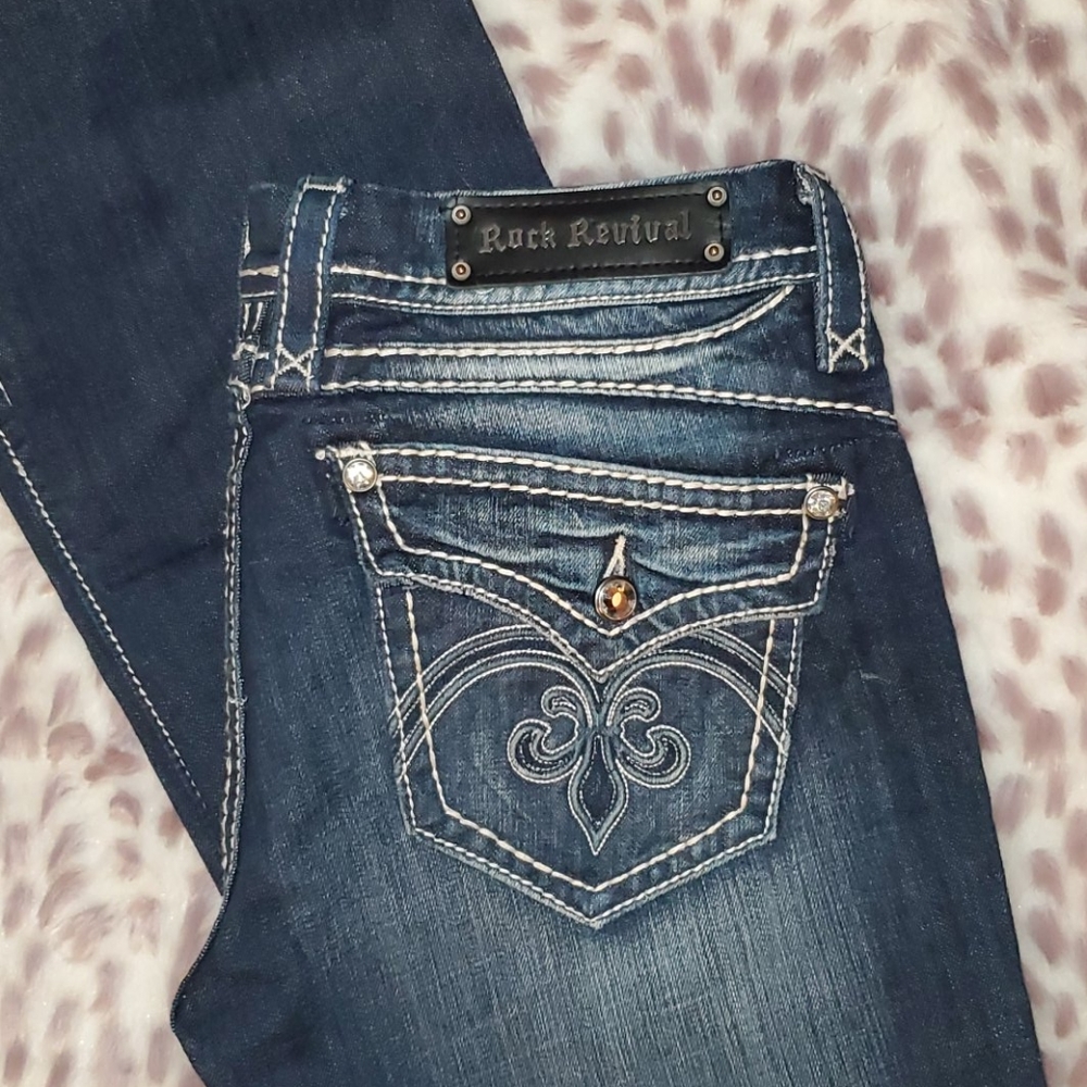 ROCK REVIVAL SIZE 31 SASHA BOOTCUT